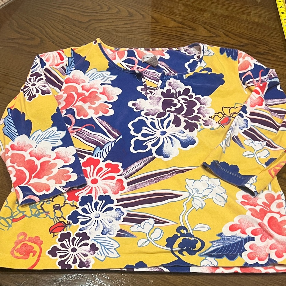 Chico's Multicolor Floral Top